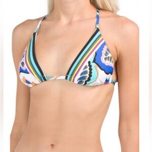 NWT Trina Turk Multicolor Bikini Top Size 6